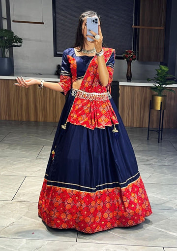 Navy Blue Classic Chaniya Choli