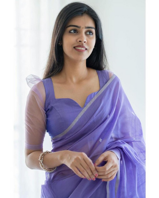 This Bollywood-inspired saree is a stunning combination of style and comfort