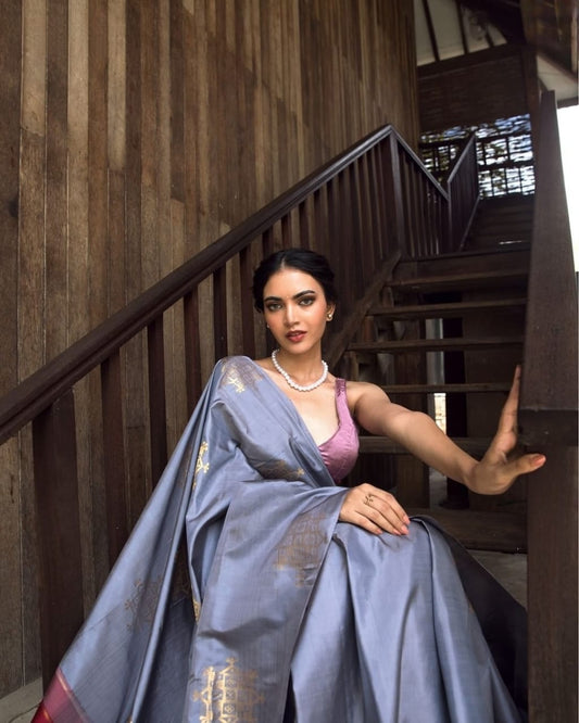This Bollywood-inspired saree is a stunning combination of style and comfort.