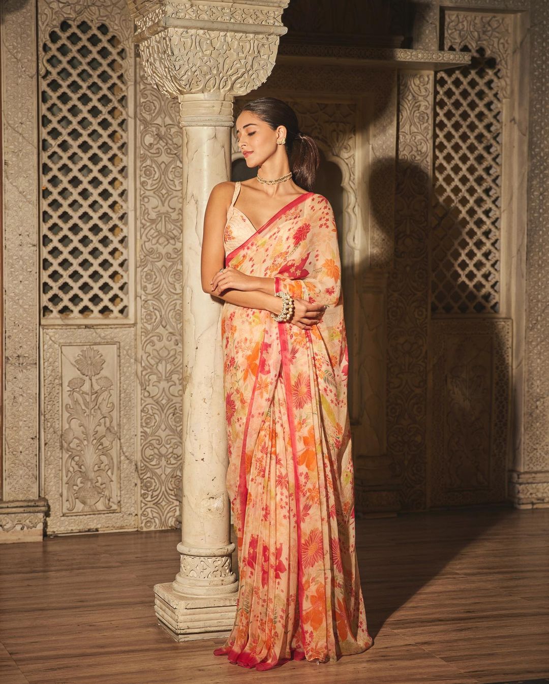 This Bollywood-inspired saree is a stunning combination of style and comfort.