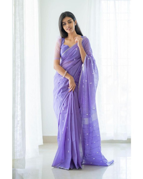 This Bollywood-inspired saree is a stunning combination of style and comfort